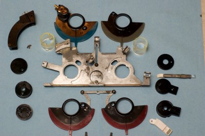 Mercedes Heater Levers disassembled
